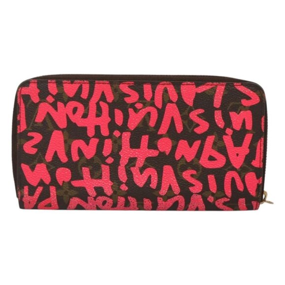 LOUIS VUITTON Monogram Graffiti Zippy Wallet Pink - Picture 3 of 16